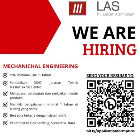 Lowongan Kerja Medan PT Lestari Alam Segar November 2024