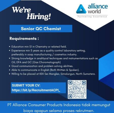 Lowongan Kerja Pabrik di PT Alliance Consumer Products Indonesia Mei 2025