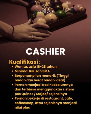 Lowongan Kerja Medan Juni 2025 – Walk In Interview Orileys Billiard & Cafe
