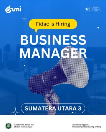 Lowongan Kerja Medan Agustus 2025 - Business Manager di Fidac (Sumatera Utara)