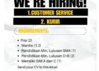 Lowongan Kerja Medan Agustus 2025 – PT Tiga Tiga Medan Buka Customer Service & Kurir