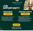 Lowongan Kerja Berjaya Jewellery Medan Agustus 2025 – Karyawan & Personal Asisten