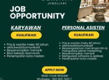 Lowongan Kerja Berjaya Jewellery Medan Agustus 2025 – Karyawan & Personal Asisten